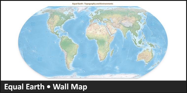 Equal Earth maps: un nuovo modo di vedere il mondo.