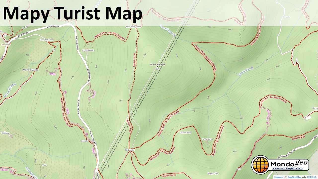 Esempio di Mapy Turist Map
