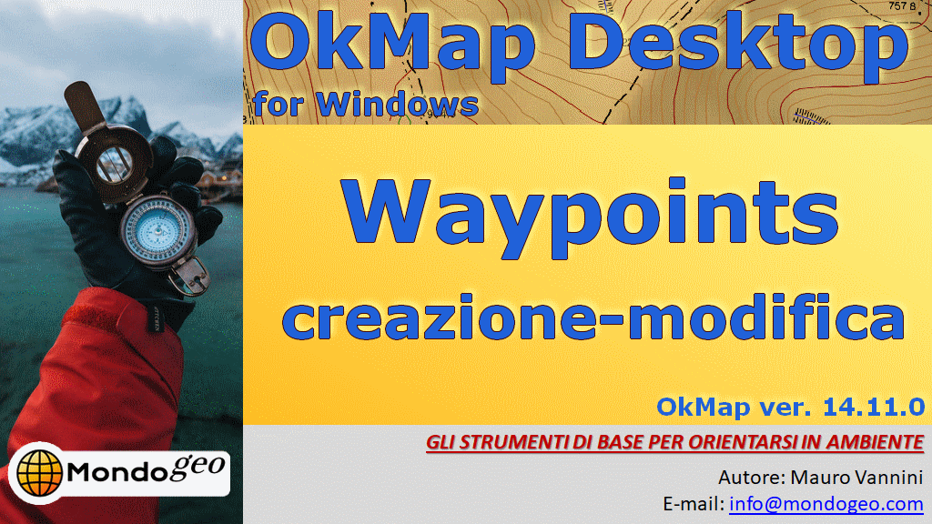 Okmap, creazione e modifica degli waypoints